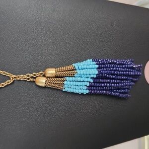 J.crew Double‎ tassel pendant necklace